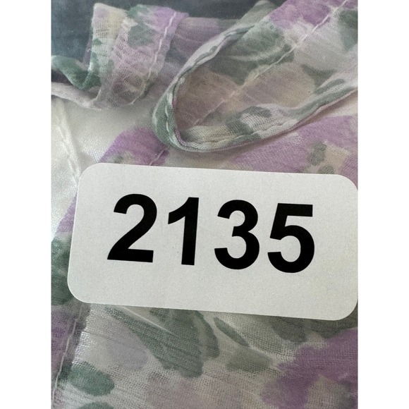 Hollister Floral Chilfon Skort Mini Dress Spaghetti Straps Lavender Green SZ M - Picture 14 of 14